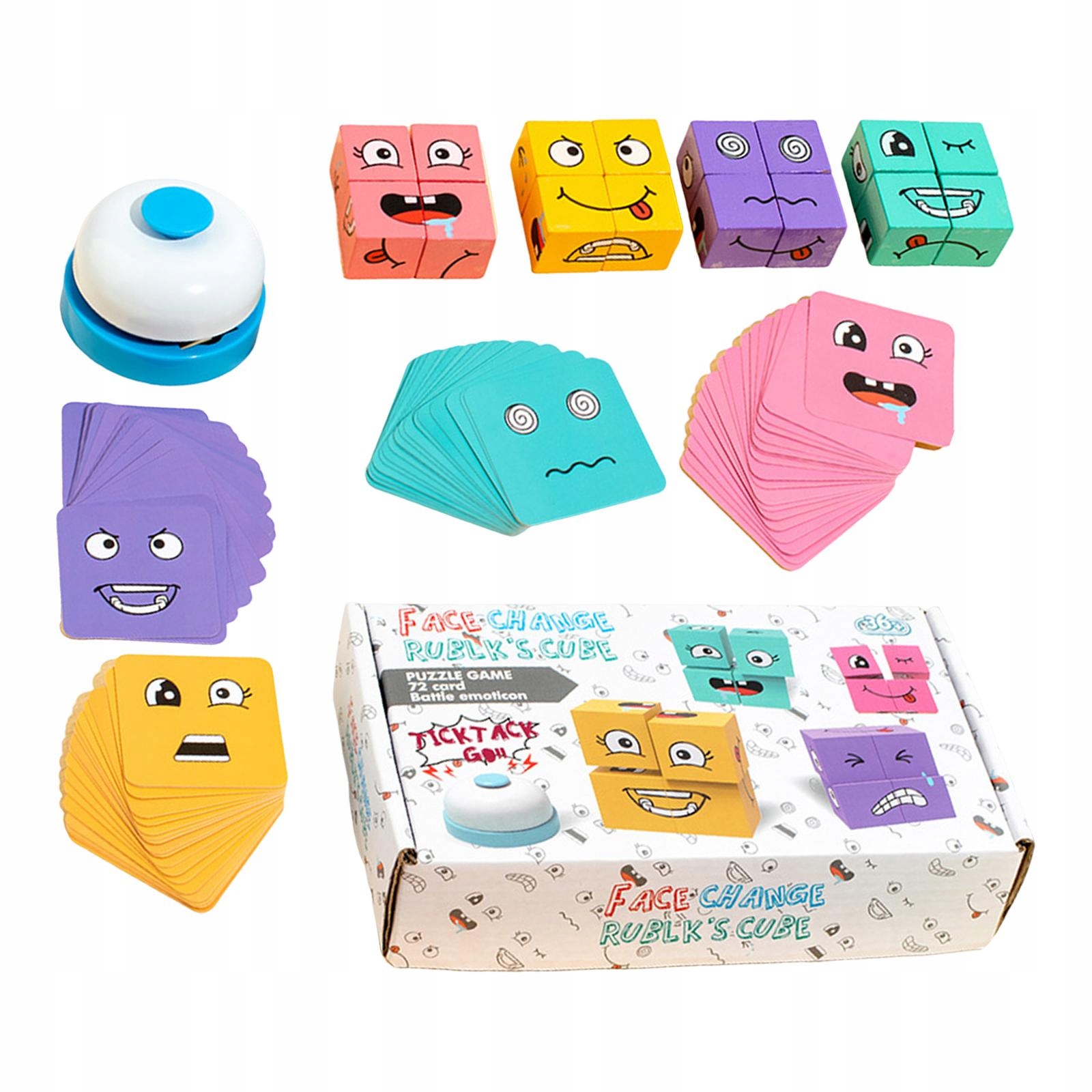 Drewniane klocki do zmiany twarzy Rodzaj zestaw