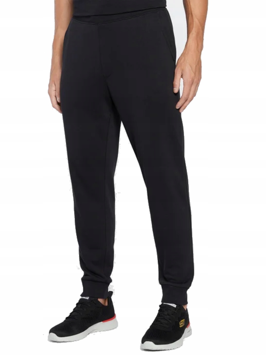 Pánské tepláky Skechers M1PT57-BLK černé bavlněné joggery, velikost XL