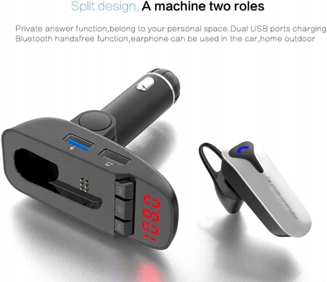 Transmiter Bluetooth FM, zestaw gonomówicy z Model C510chezailanya