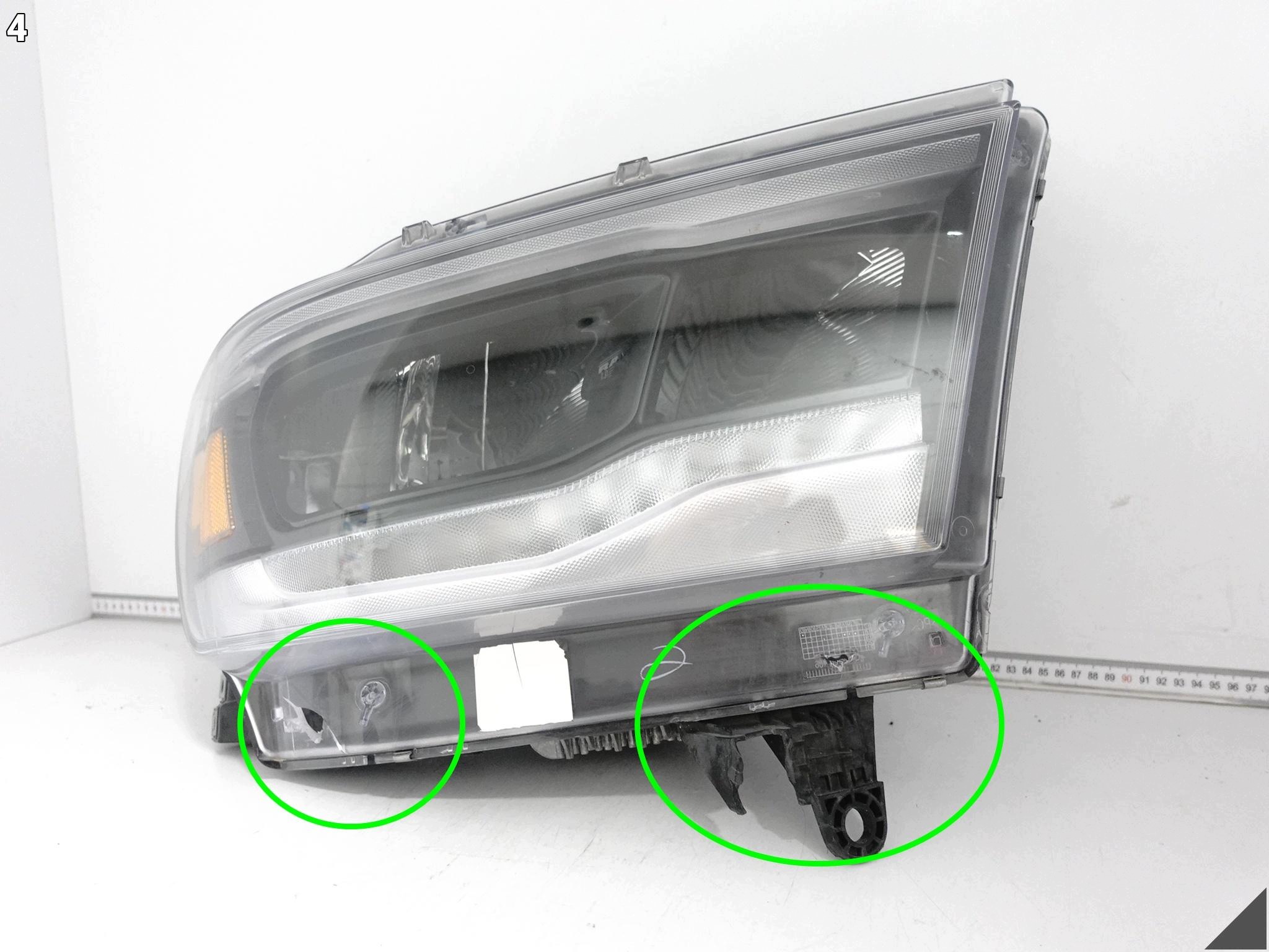 DODGE RAM V 5 1500 DT 19- light FULL LED MID BLACK dark right front USA