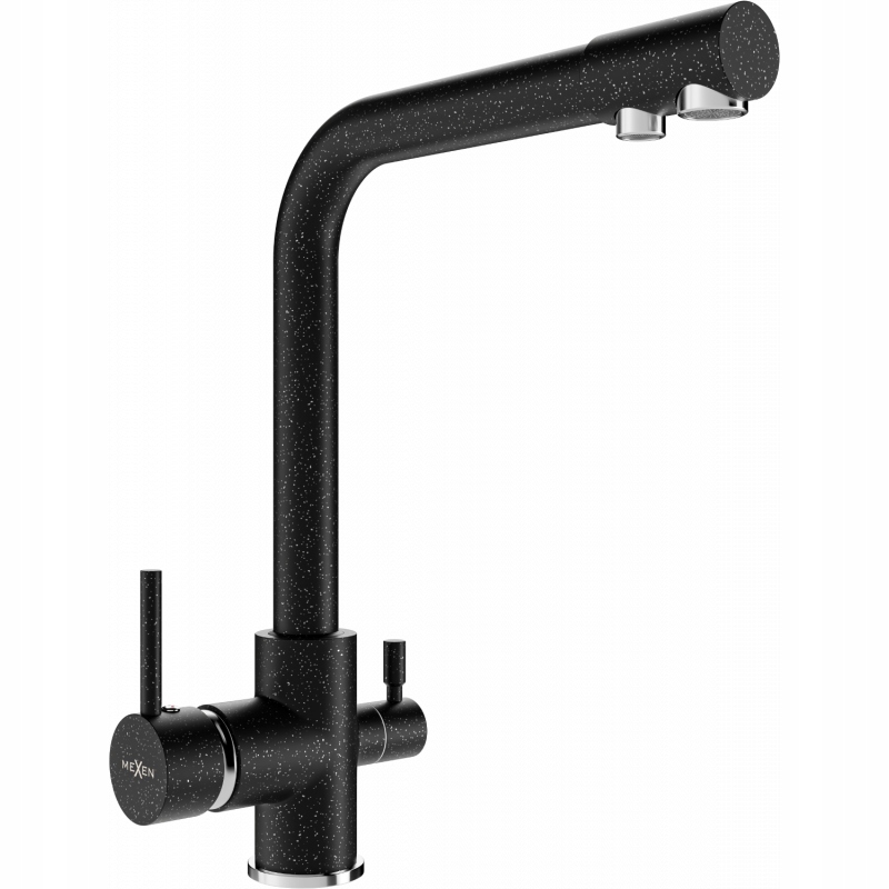 Mexen Duero kuchyňská baterie, Skvrnitá černá