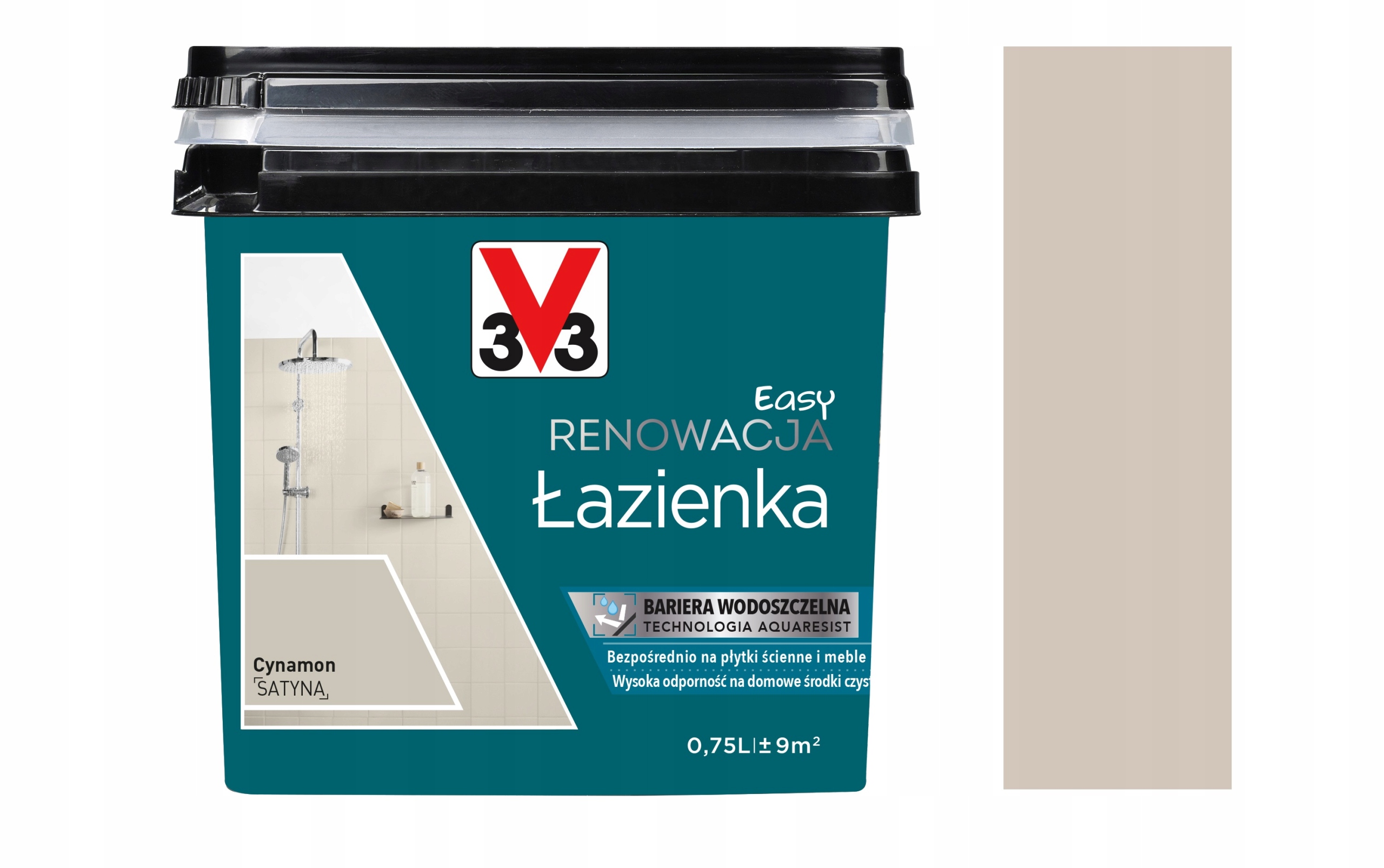 Farba V33 Easy Renowacja Łazienka Cynamon 0.75L