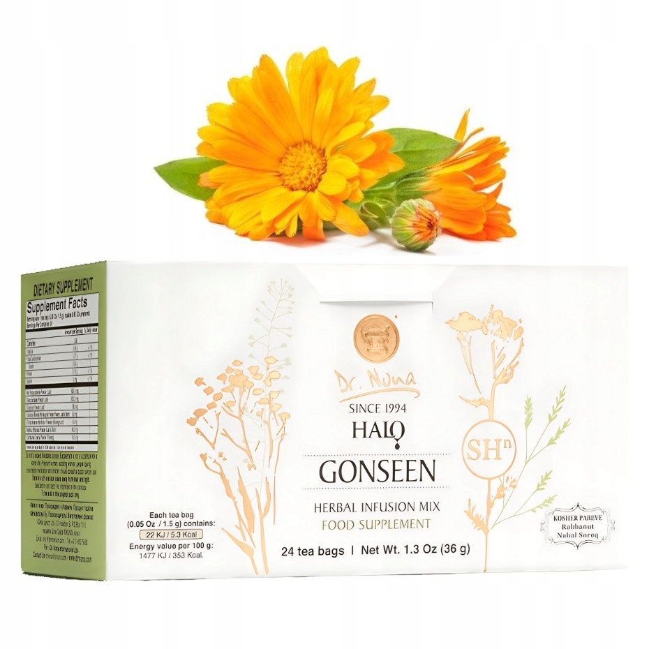 Levně Halo Gonseen – Dr. Nona – čaj na stres a slabost, 24 sáčků