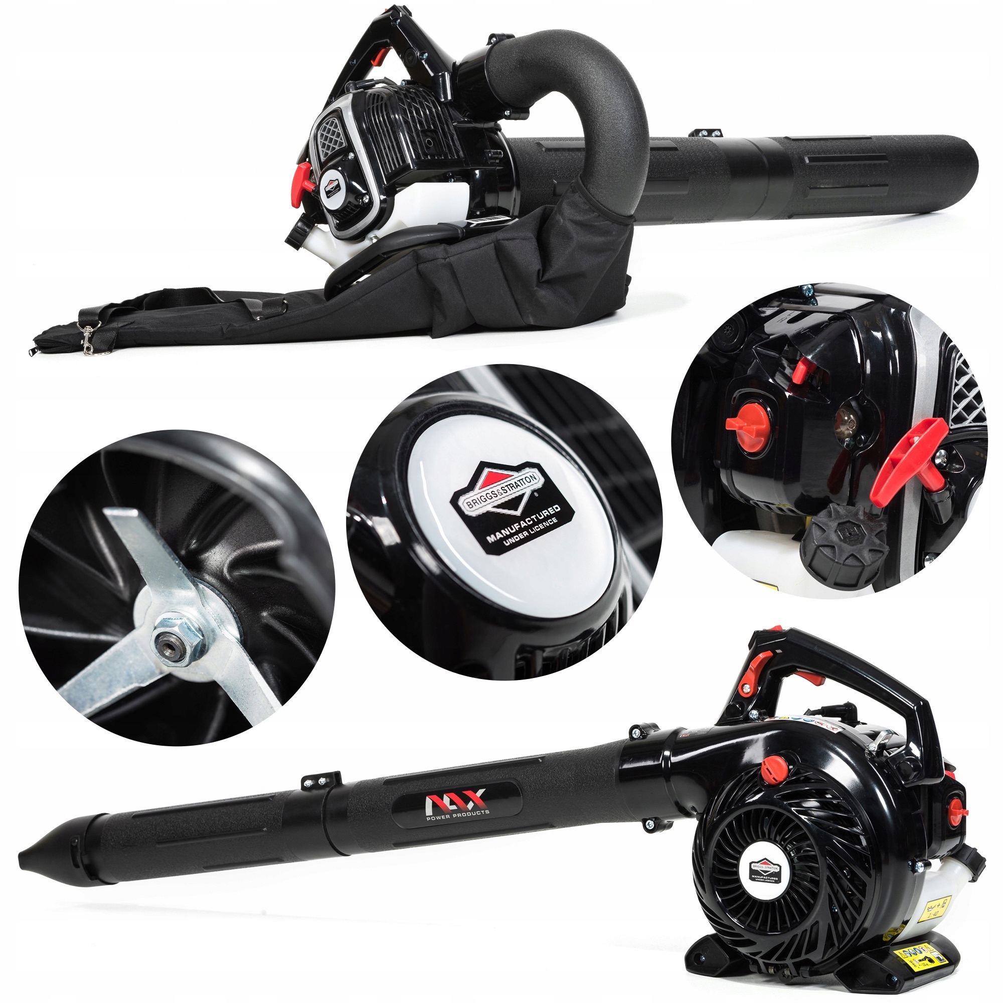 ODKURZACZ OGRODOWY SPALINOWY NAX DMUCHAWA DO LIŚCI ŚNIEGU BRIGGS STRATTON