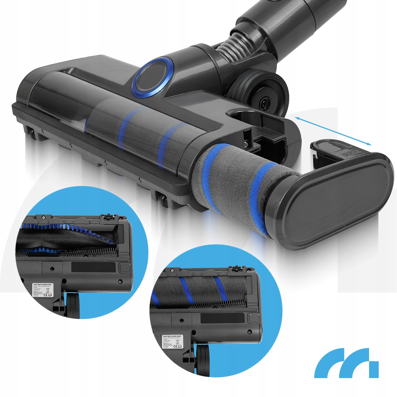 БЕЗДРОТОВИЙ ВЕРТИКАЛЬНИЙ ПИЛОСОС БЕЗ МІШКА ДЛЯ ПИЛОСОМ, ЕЛЕКТРИЧНА ЩІТКА, LED 3-В-1, 400 Вт, ПОПЕРЕДНІЙ ФІЛЬТР HEPA