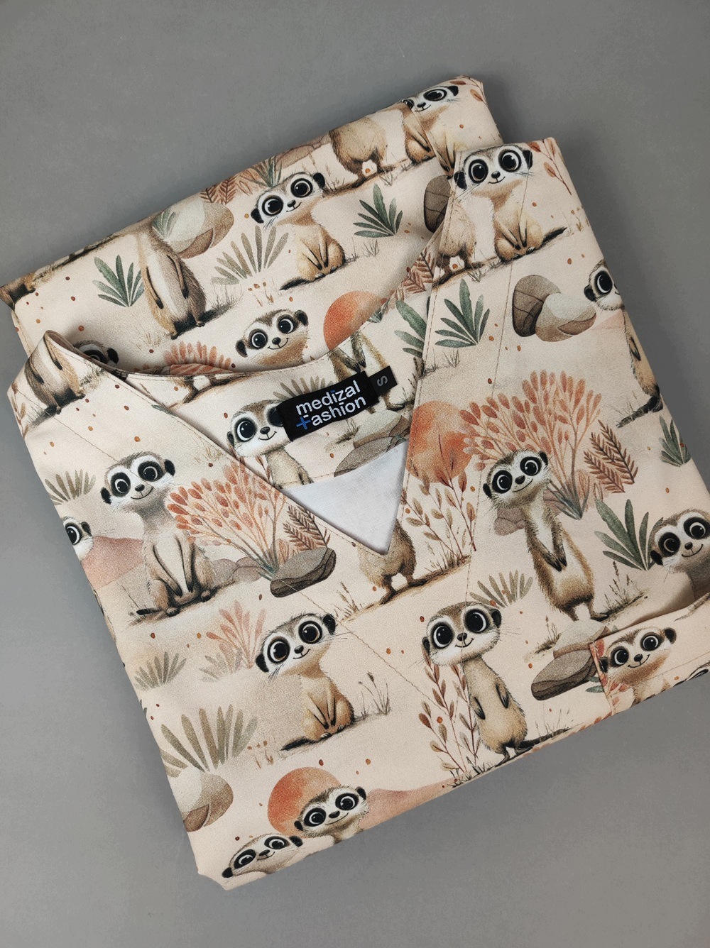 Bluza medyczna Papilio Premium wzór surykatki M