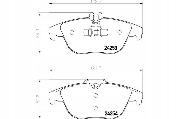 Textar Brzdové Destičky Mercedes Zadní W204 07- X204