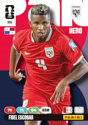 Panini Fifa World Cup 2026 351 Fidel Escobar Panama