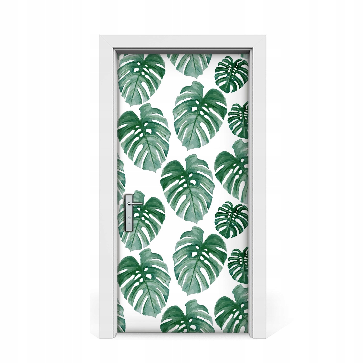 

Naklejka na drzwi okleina Monstera liście 95x205