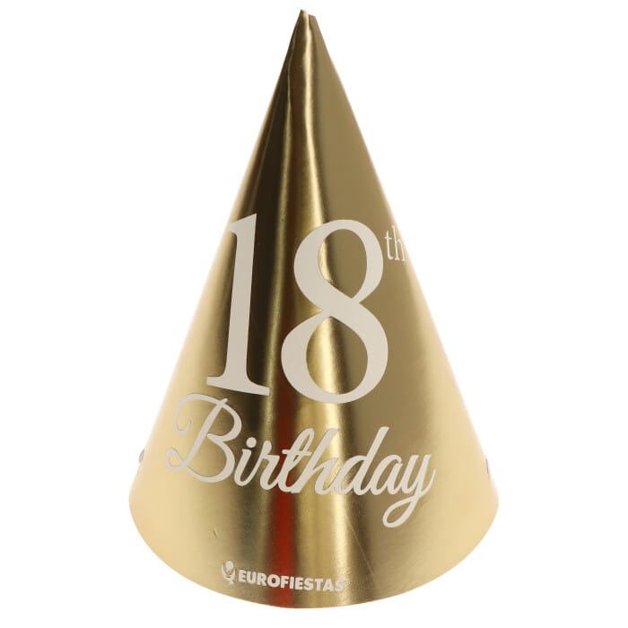 

Czapeczki Urodzinowe 18TH Birthday 6SZT