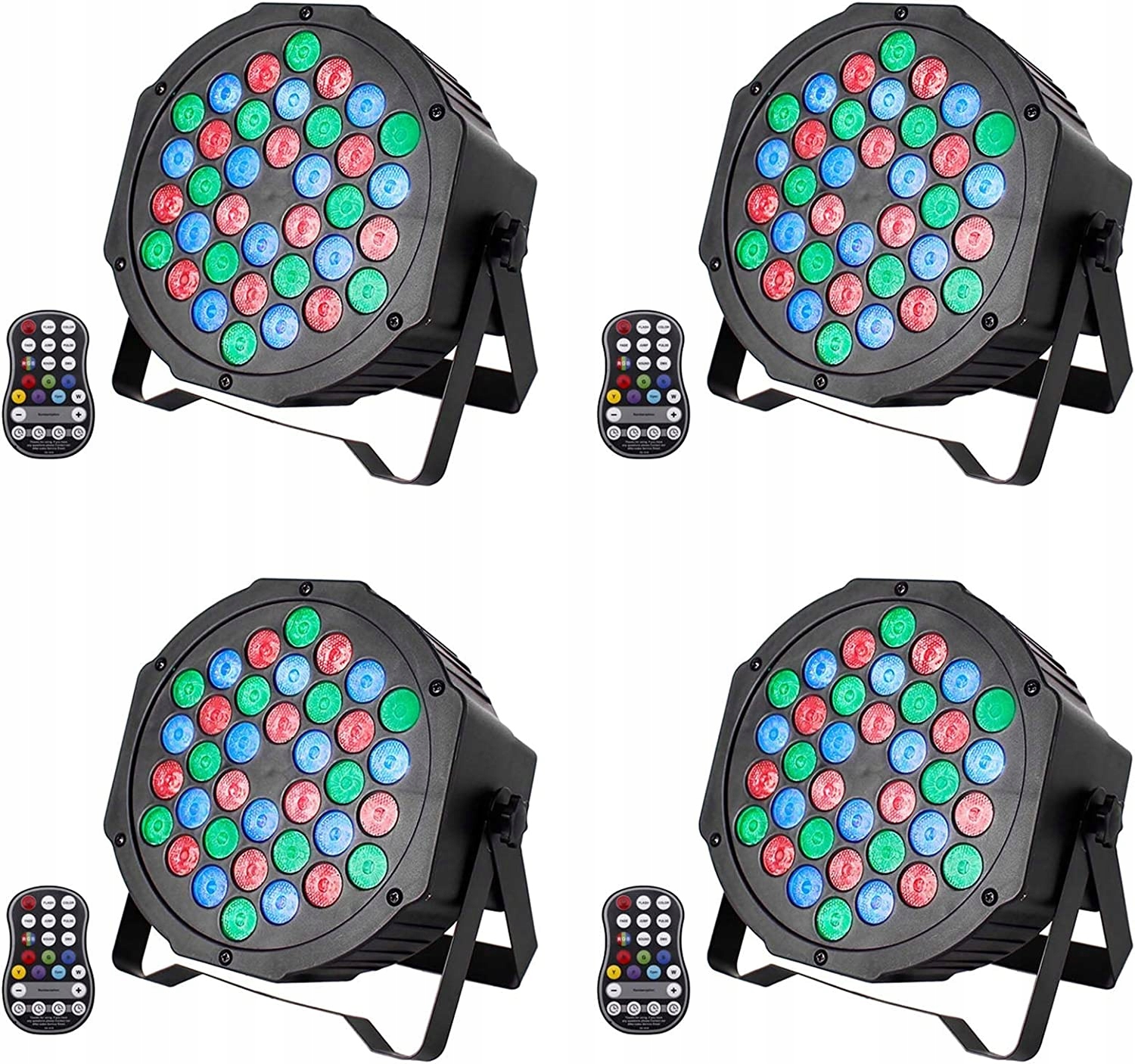 Bezdrôtové scénické reflektory DMX Led 4ks