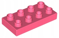 

Lego Duplo 40666 Płytka 2X4 koralowa Nowa (8g)