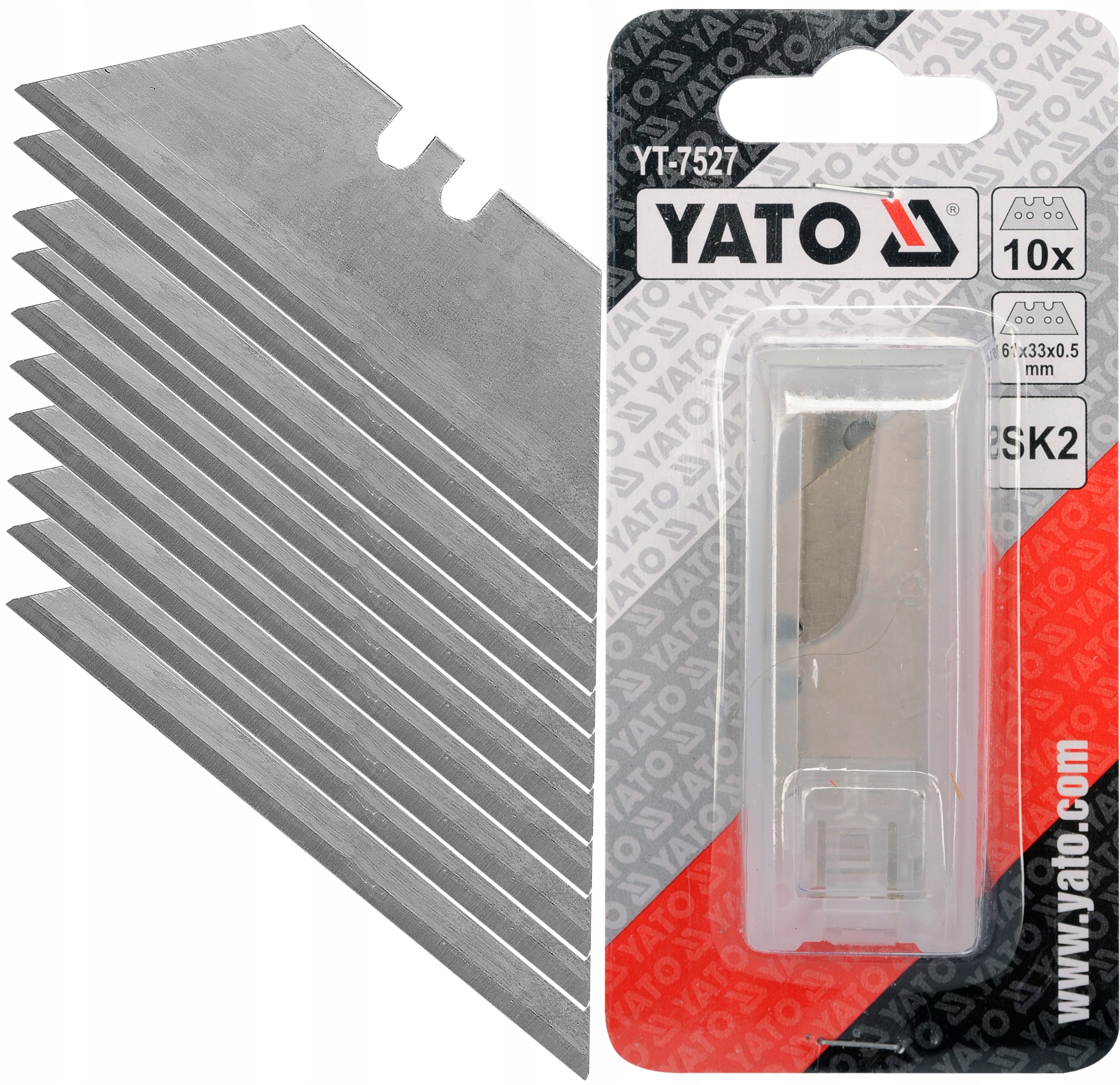 

Ostrza Zapasowe Trapezowe SK2 61X33MM 10 Szt Yato