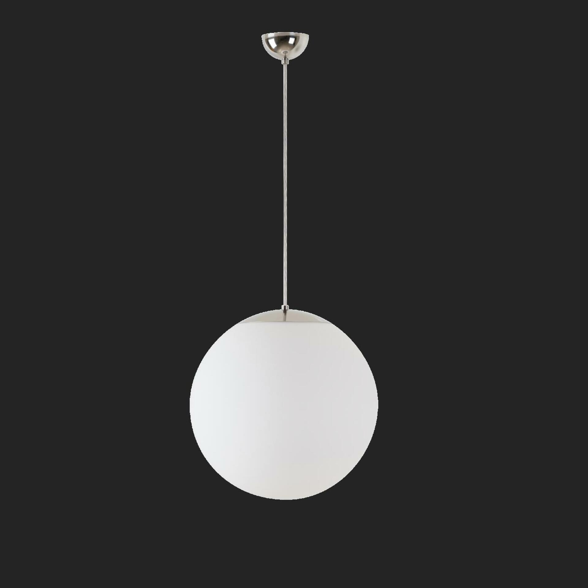 Osmont 68343 Adria S3 závesné sklenené svietidlo nerez leštená biela IP40 3