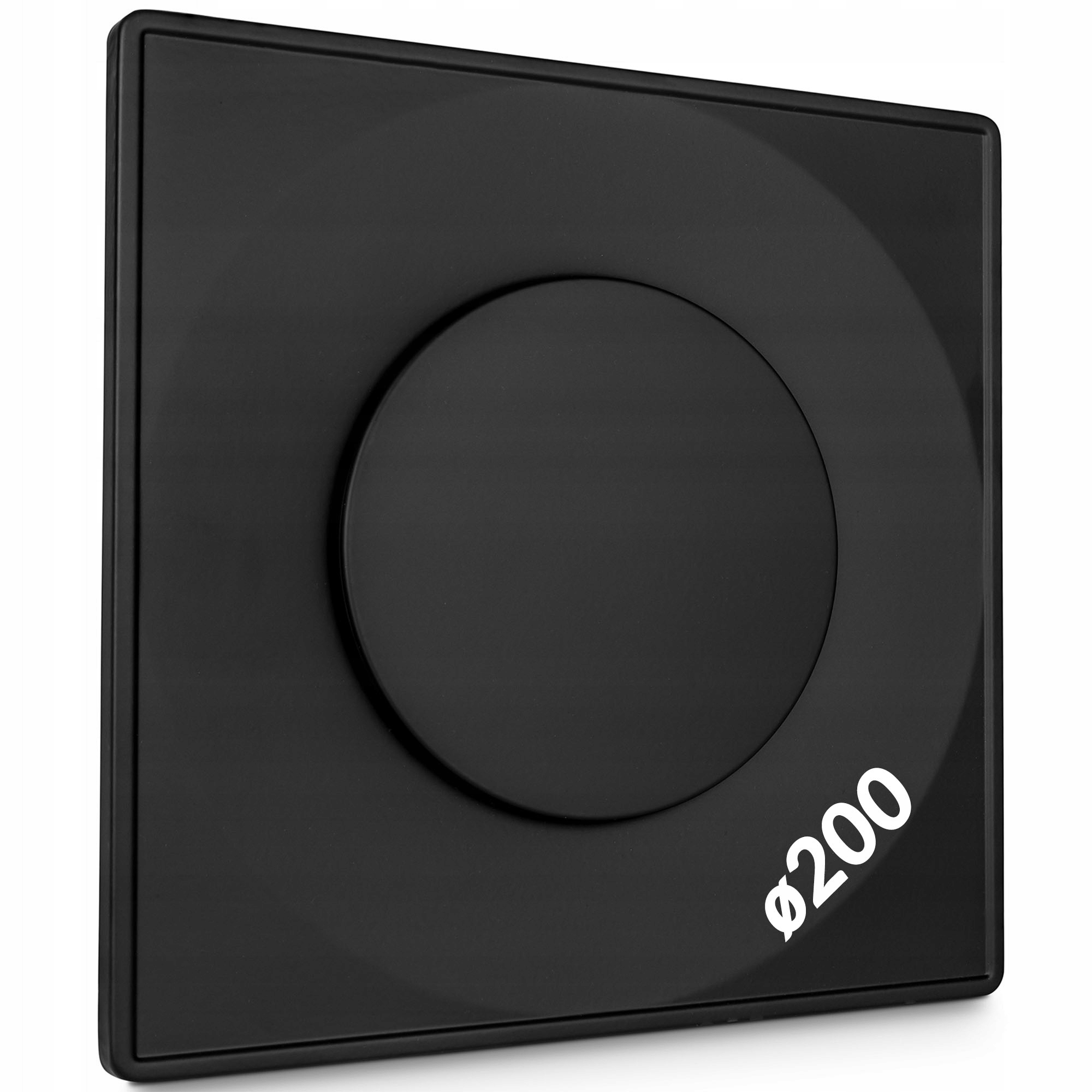 Anemostat kovová mřížka Askv 200 černá ventilační Darco