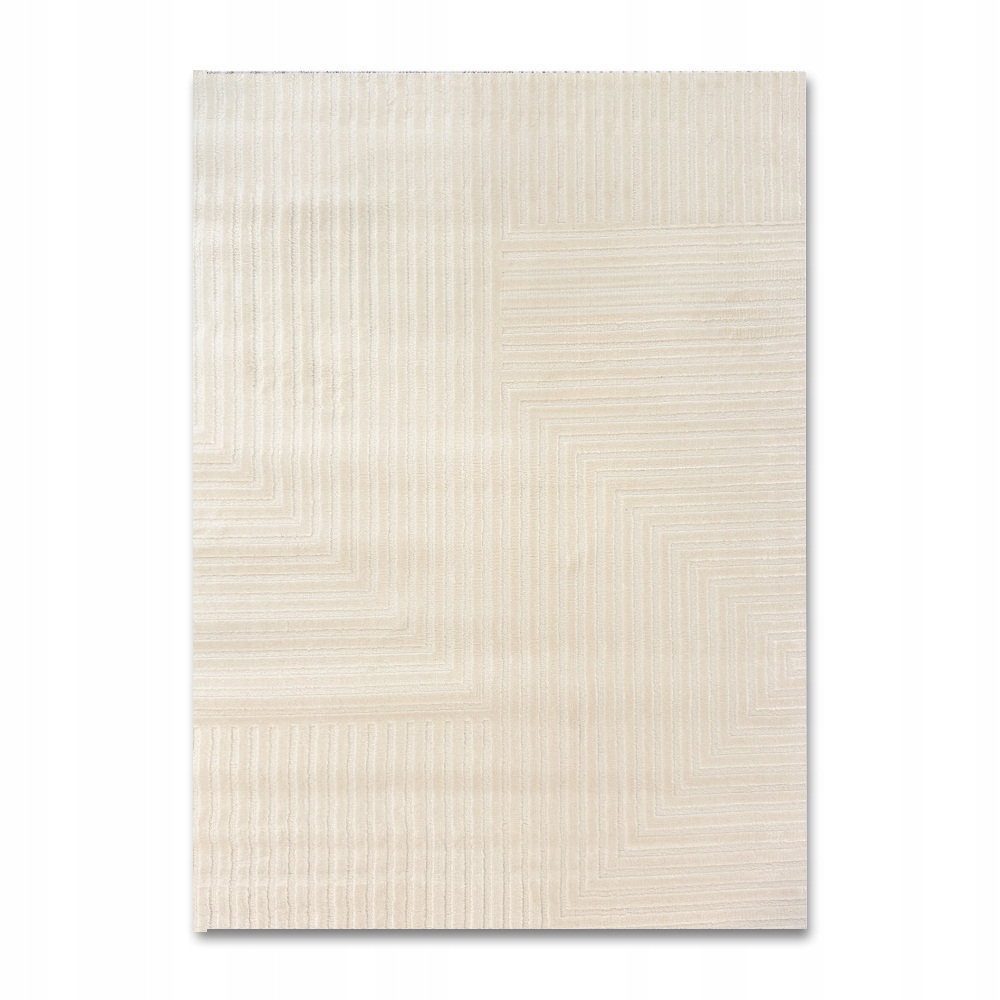 Krémový Štýlový Moderný Koberec 160x230 Do Obývačky Mäkký