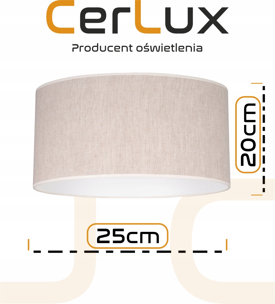 NOWOCZESNY ABAŻUR 25/20CM E27 8 KOLORÓW KLOSZ Marka inna