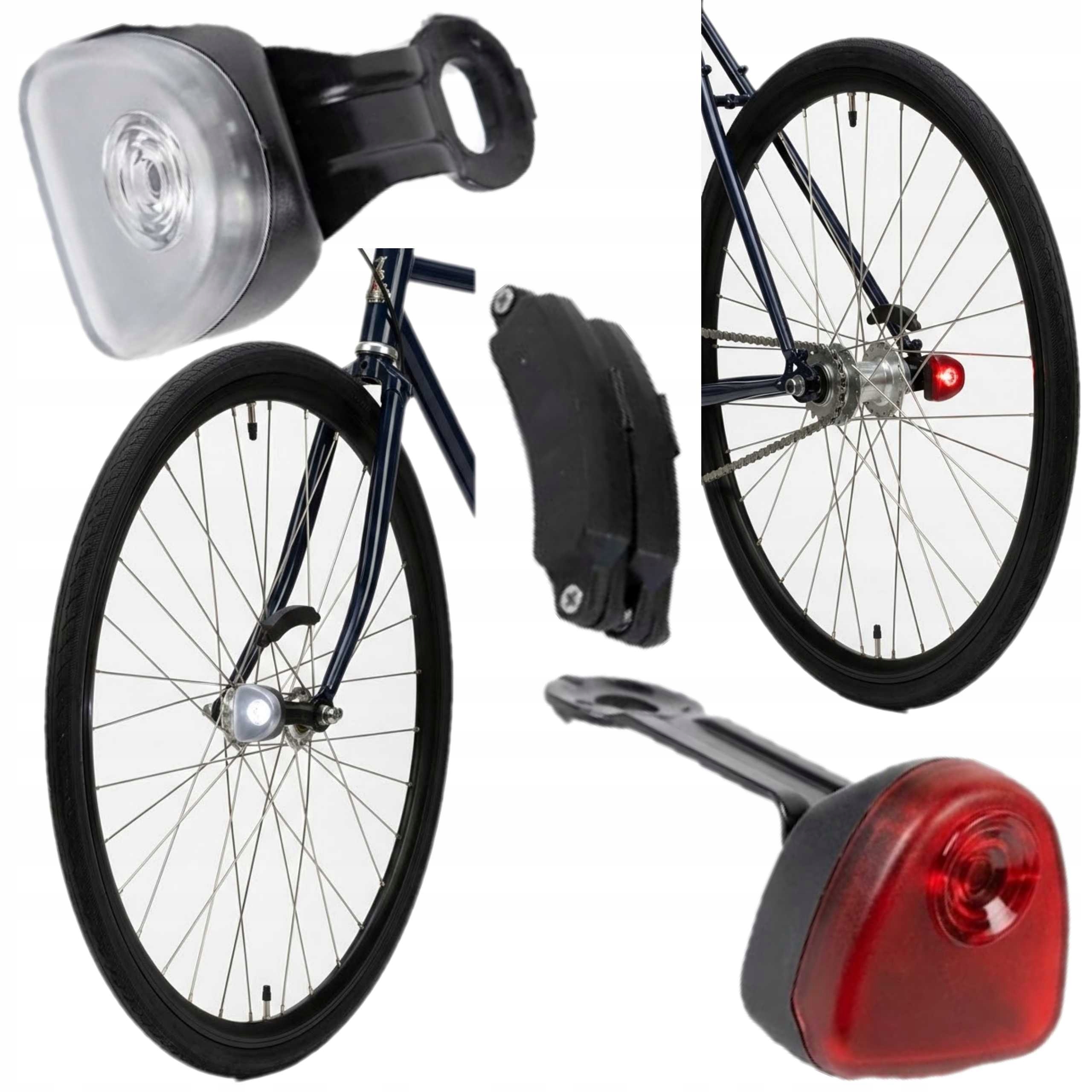 Lampki Rowerowe Na Dynamo Indukcyjne Bez Oporu Reelight Sl Komplet Migające