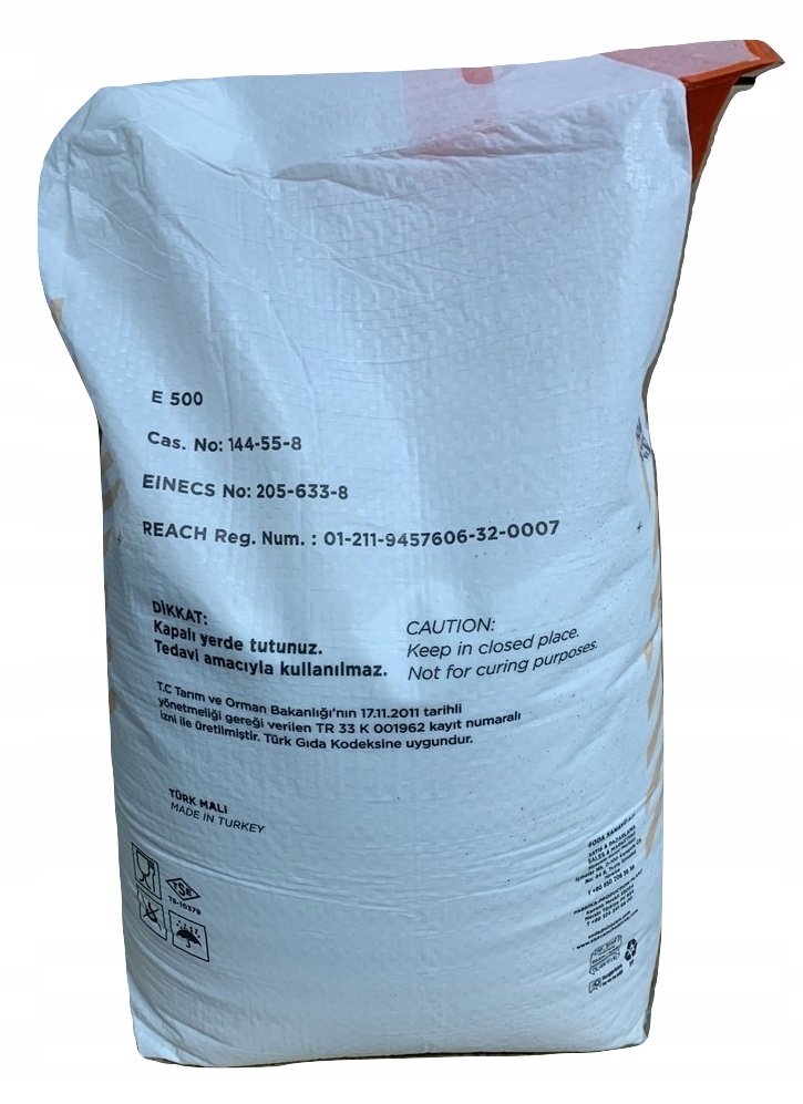 Soda Oczyszczona spożywcza, wodorowęglan sodu 25kg