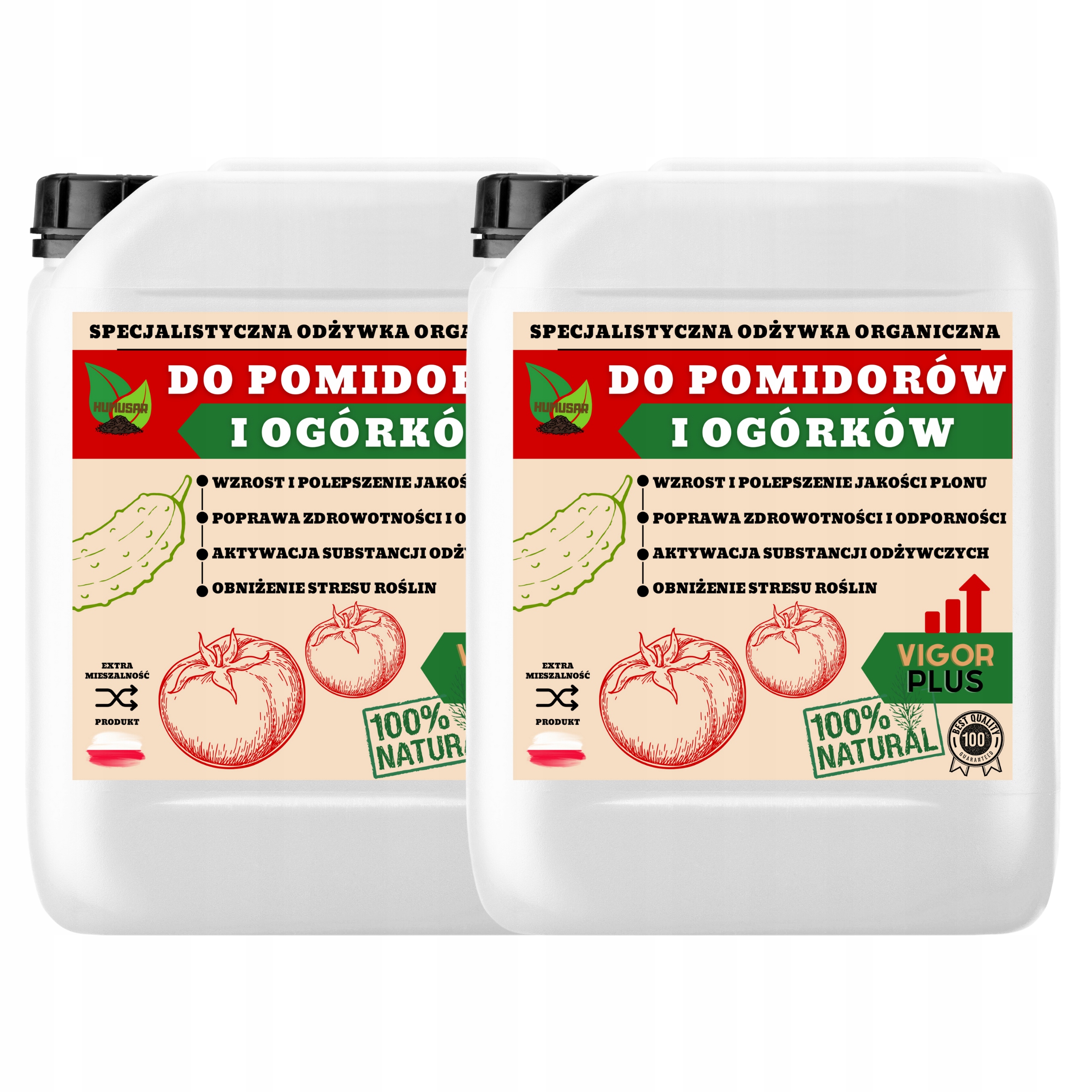 2 X Płynny Nawóz Do Pomidorów Ogórków Wieloskładnikowa Odżywka Pomidory 10L