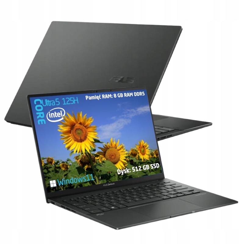 Asus Zenbook Q14 Oled Ultra 5 125H 8/512 14" Wuxga W11 Dotyk