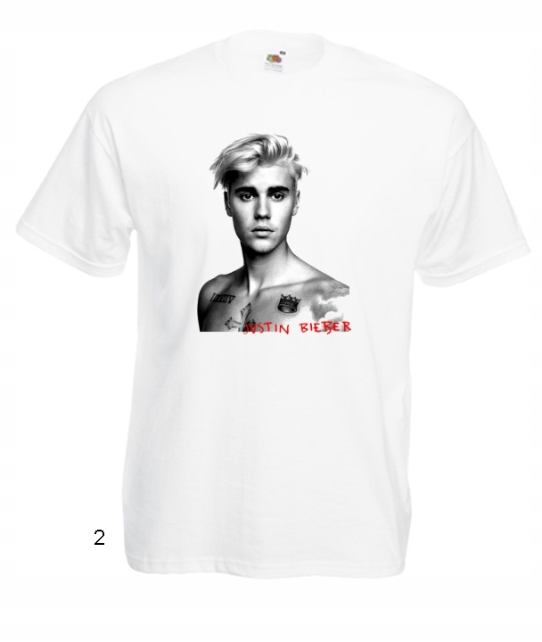 

Koszulki Męskie Wzory Justin Bieber Biber