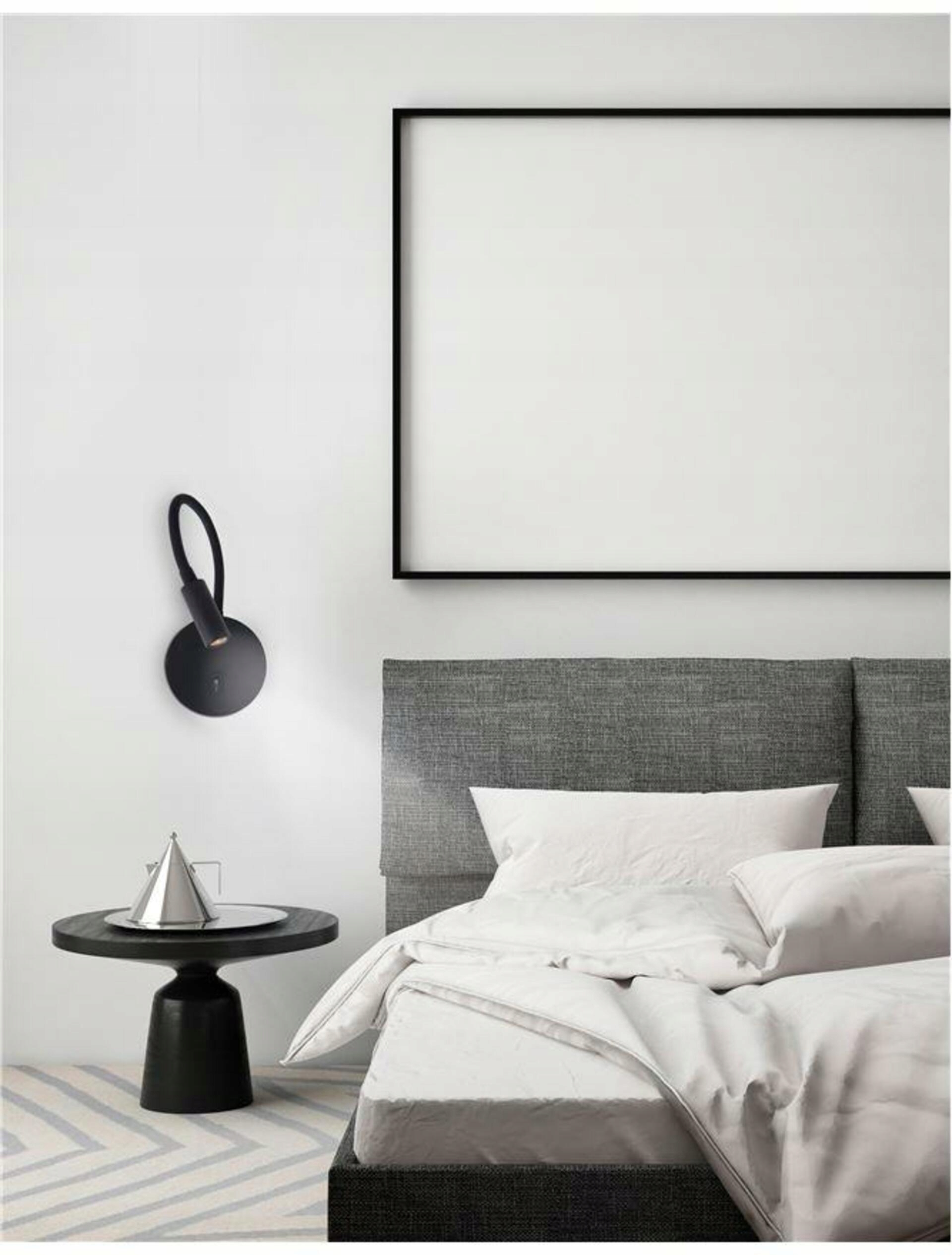 Nova Luce Nástěnná Led diodová čtecí lampička Jaco 3 W Led, černá Nv 8140