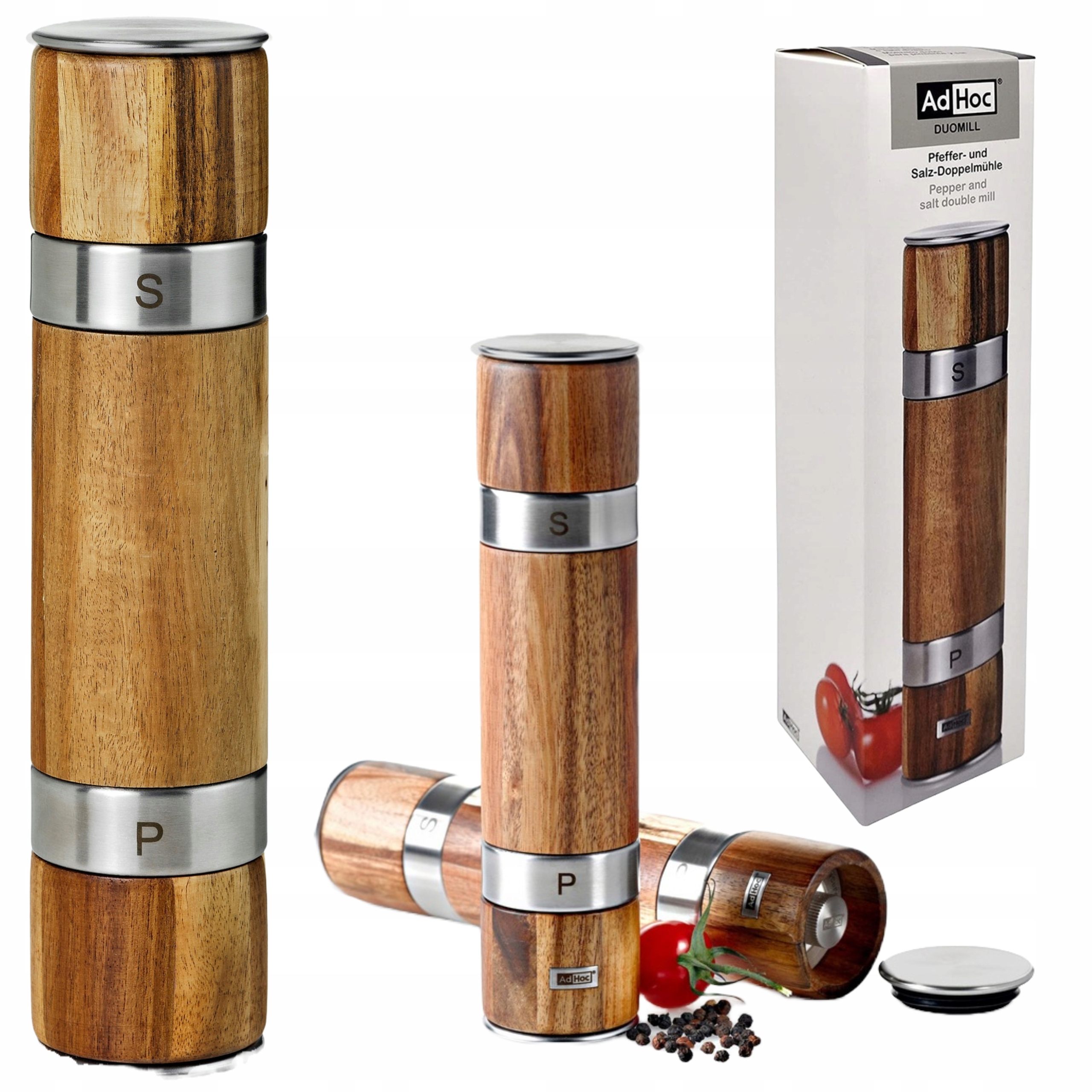 

Podwójny młynek do pieprzu soli Dwustronny AdHoc