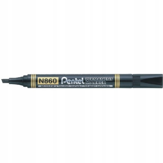 

Marker Pentel permanentny ścięty czarny