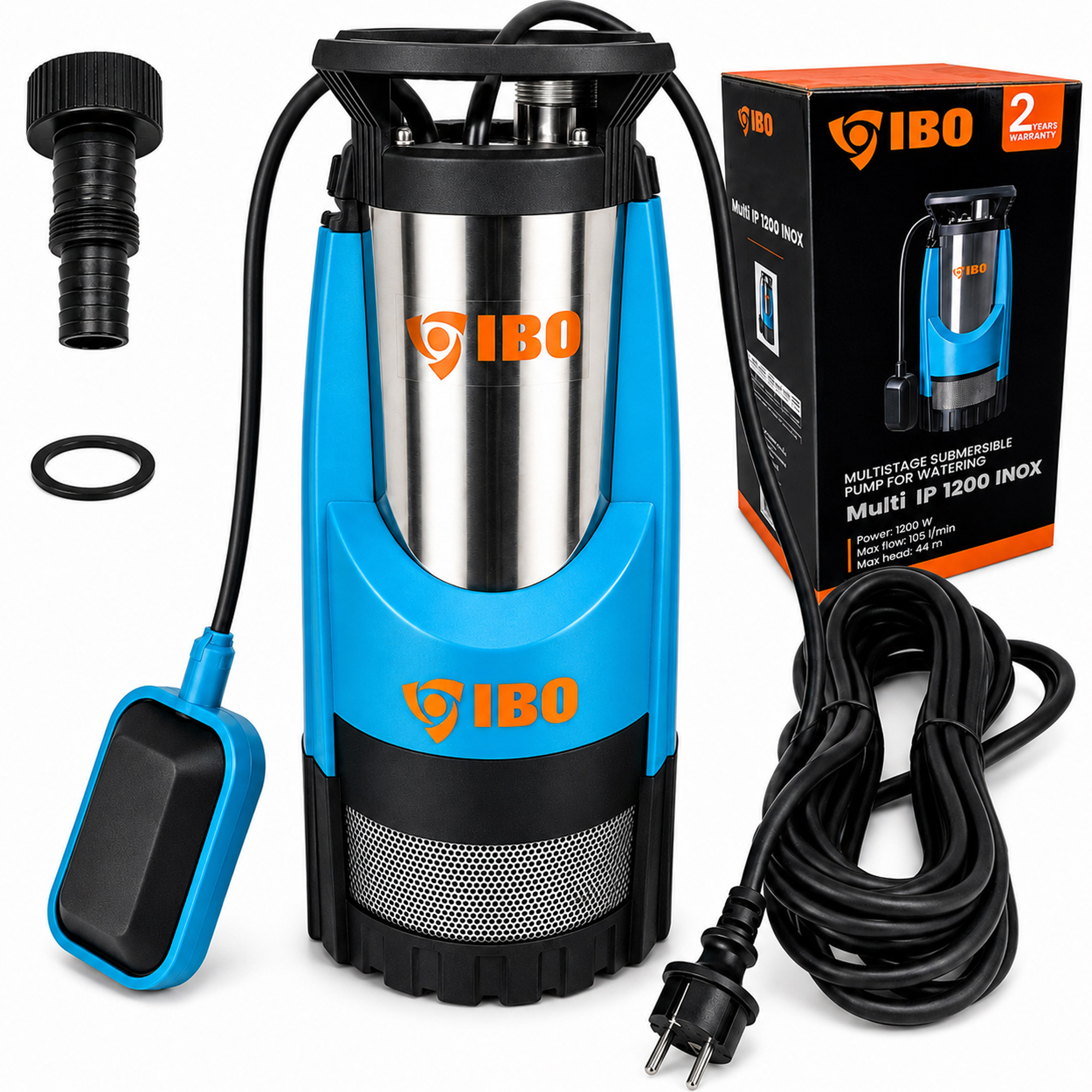 Ponorné Čerpadlo Multi Ip 1200 Inox 1200W Ibo Automatické Pro Čistou Vodu