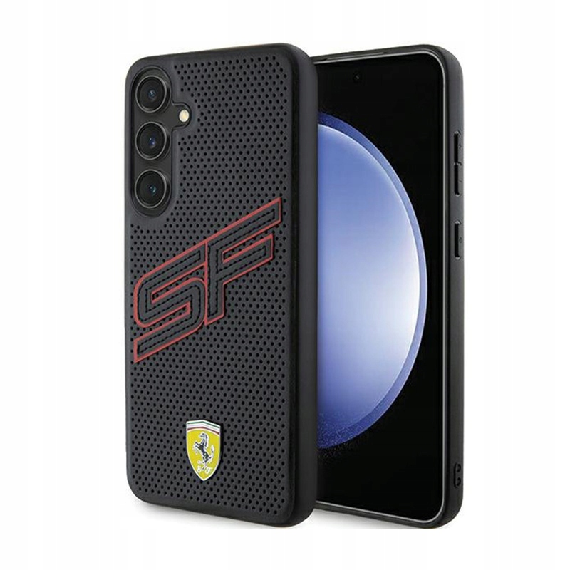 Ferrari Big Sf Perforated Pouzdro pro Samsung Galaxy S24 (černé)