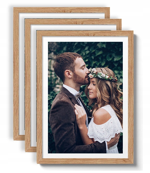 

Ramka Drewniana na zdjęcia 3szt Rama 40x50 #43d #d