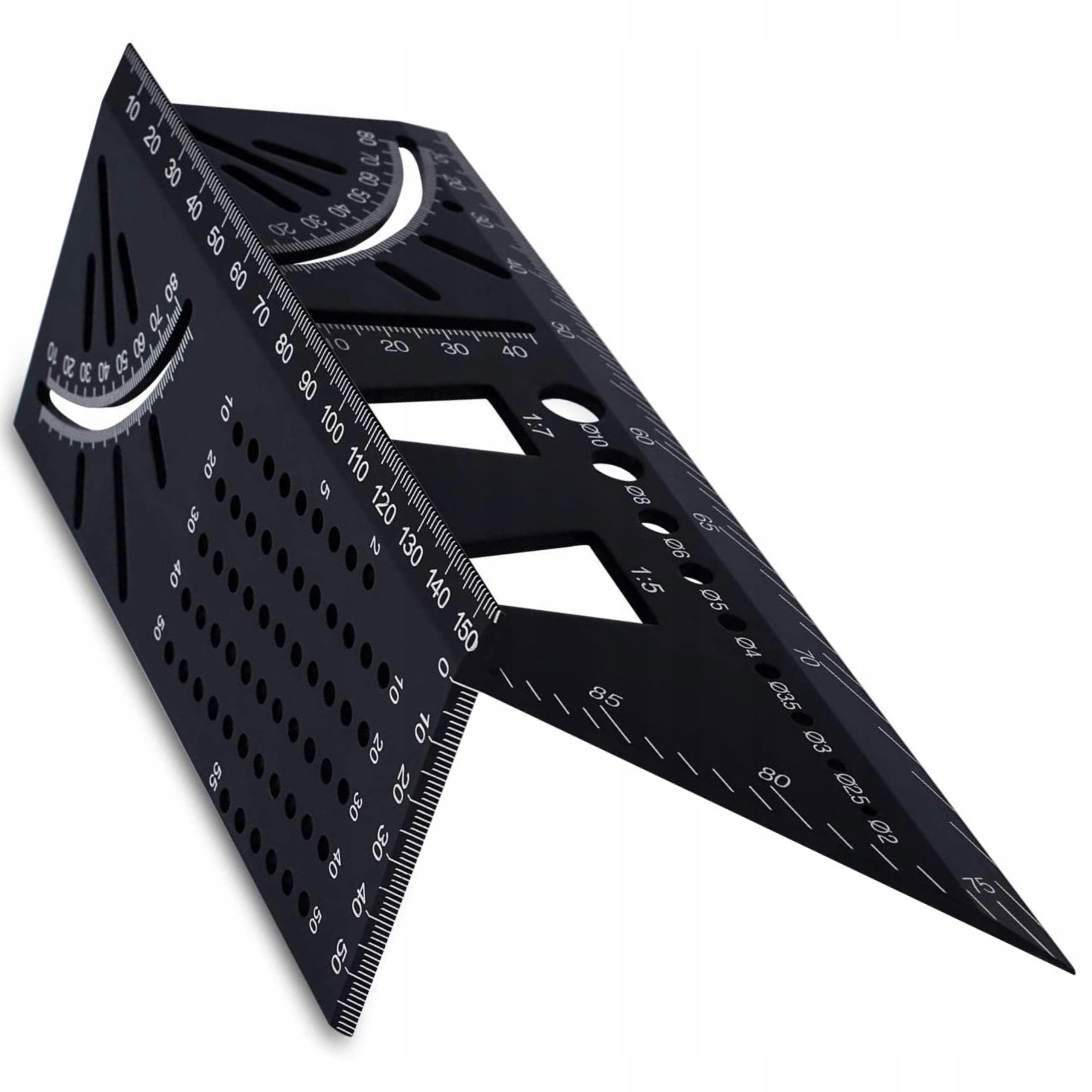 

Kątownik Japoński Aluminiowy Stolarski 3D Przymiar