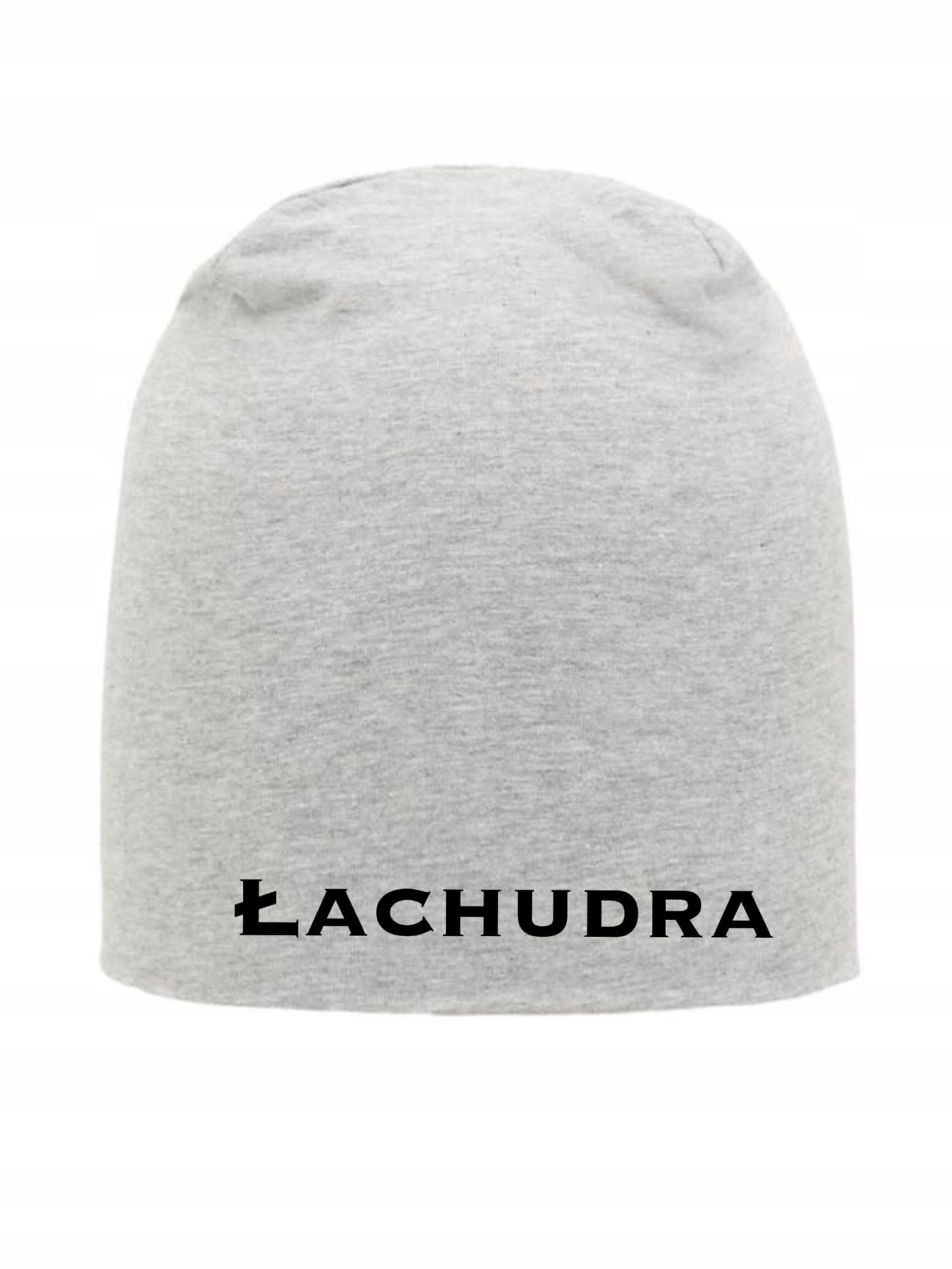 

Czapka Szara Oversize Smerfetka Beanie Łachudra