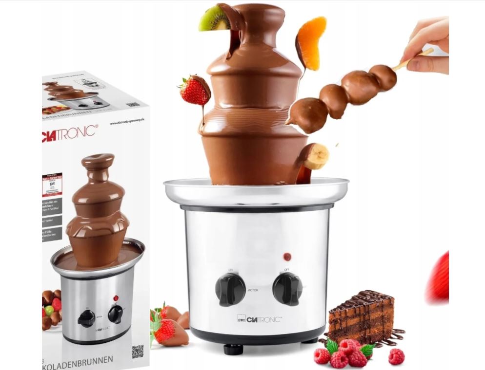 Čokoládová fontána Věž na čokoládové fondue 3 úrovně nerez