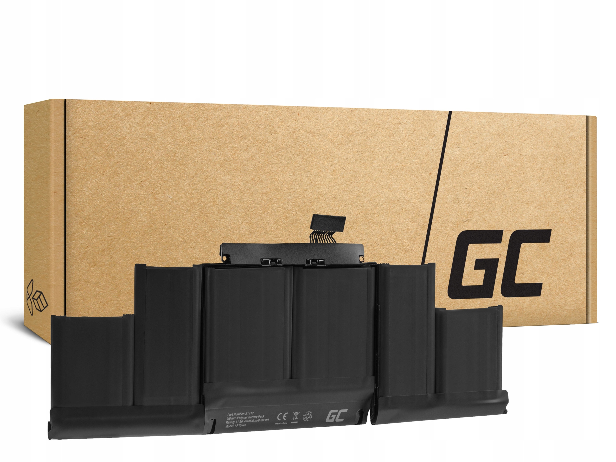 Bateria A1417 do Apple MacBook Pro 15 A1398 (Mid 2012, Early 2013)