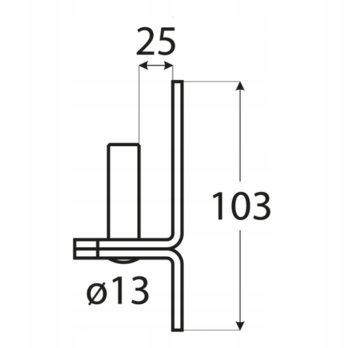 Zawias ozdobny do bram,furtek,okiennic.250C+czop Kod producenta 82712