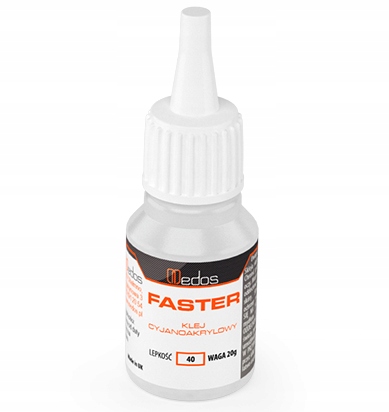 

Klej Faster 20g Plastiku Gumy Uszczelek cyjanopan