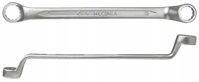 Klucz oczkowy dwustronnie odgięty RWKb 19×22 Kuźnia 1-111-48-101