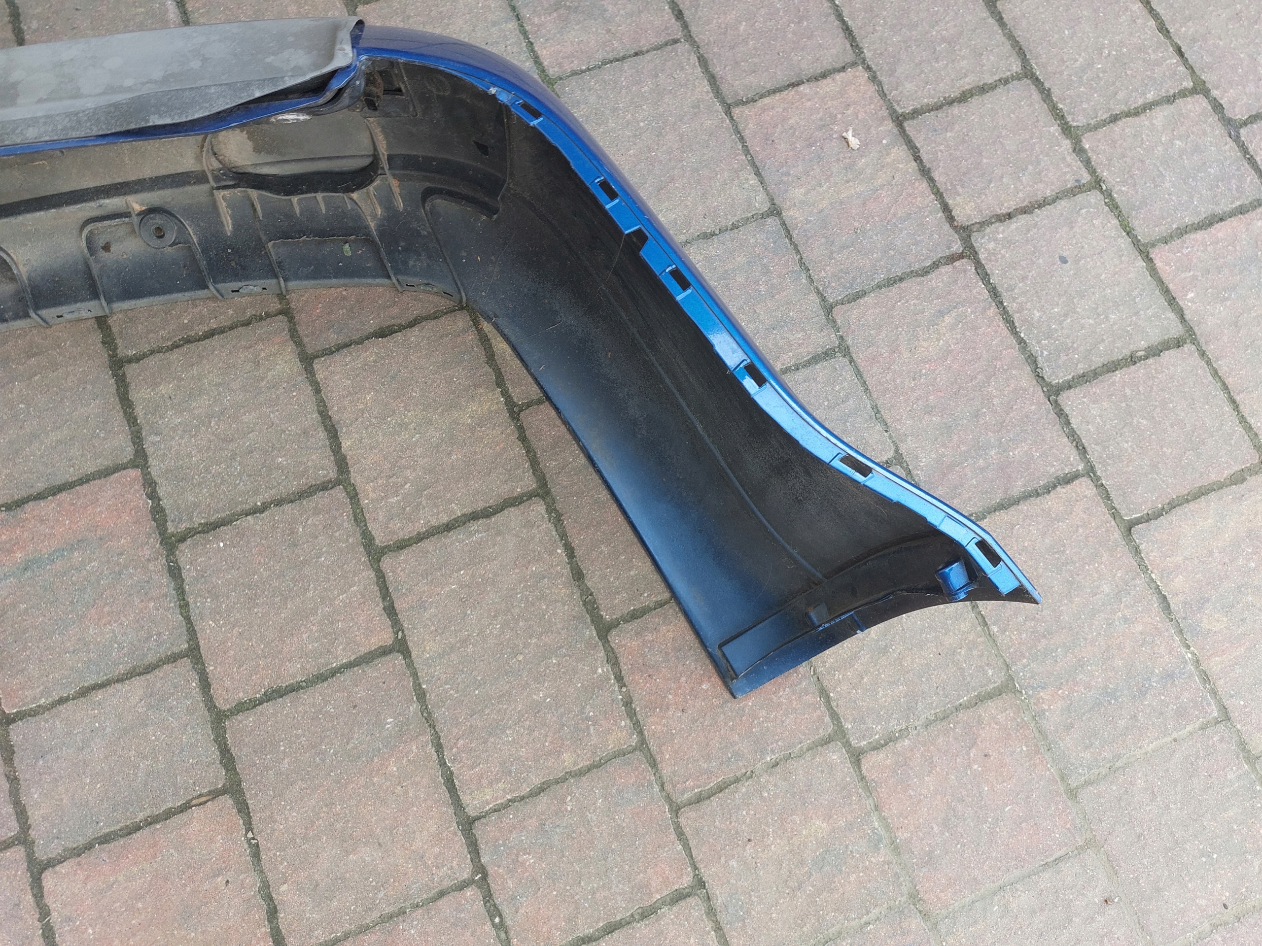 bumper rear part VW CADDY 12r PDC blue