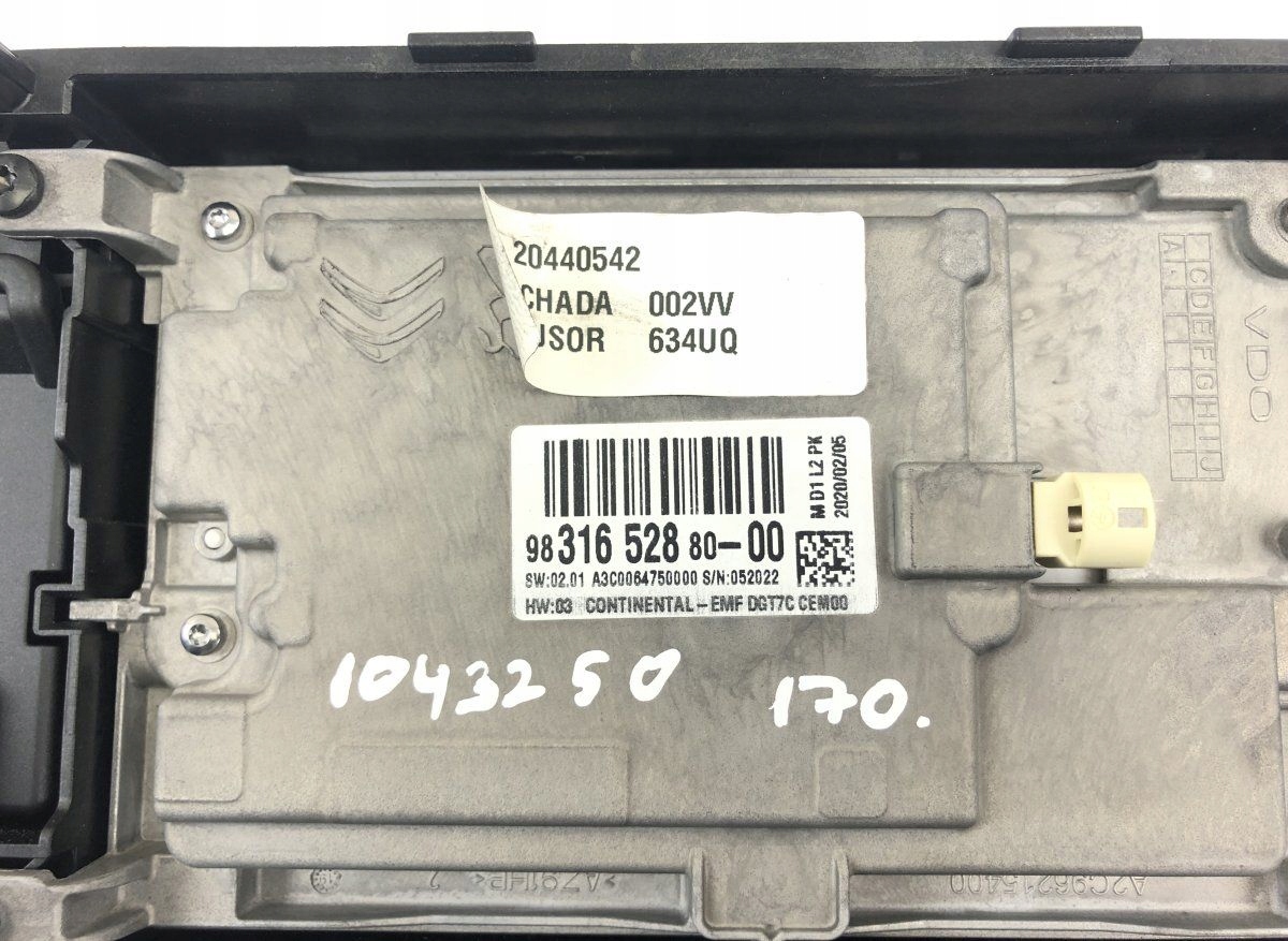 A3C0064750000 стекло CITROEN C4 SPACETOURER