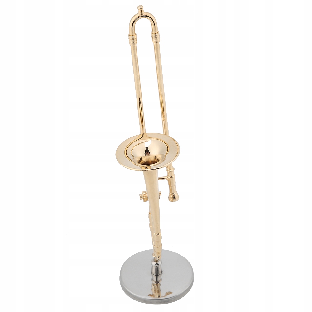 Miniaturowa replika puzonu z futerałem i stojakiem ozdobnym Rodzaj basowy