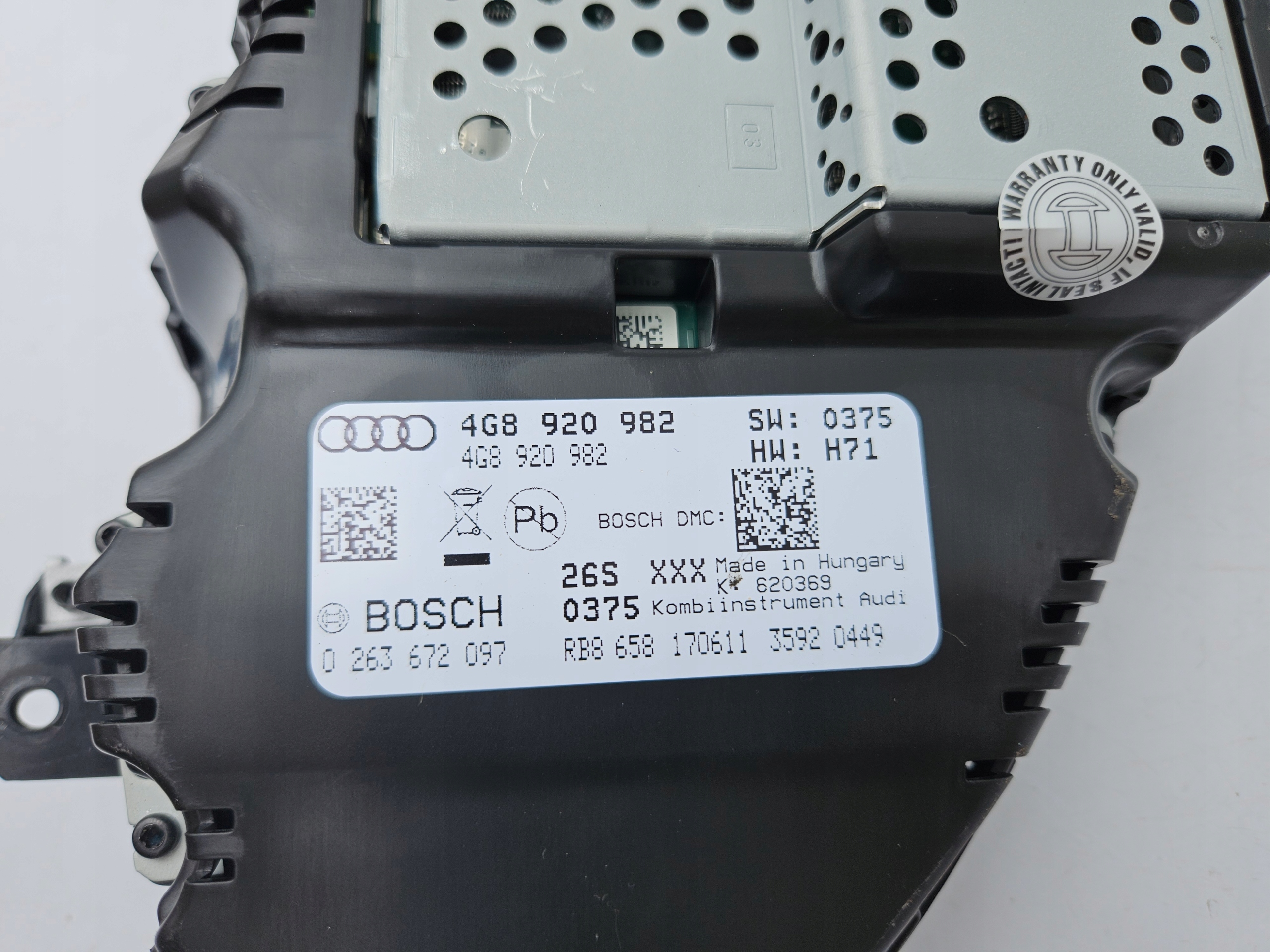 dials dials AUDI A6 C7 USA petrol 3.0 TFSI 3.0T