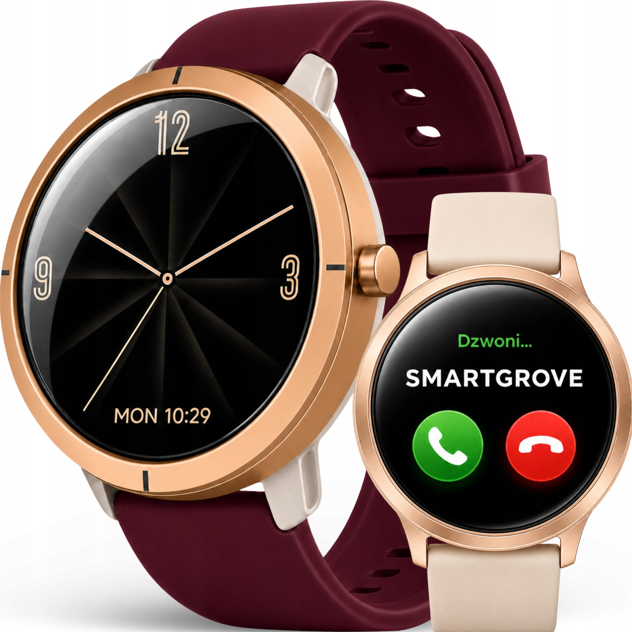 Dámské Hodinky Chytré Hodinky Zlaté Gps Voděodolné Hovory Amoled Elegantní