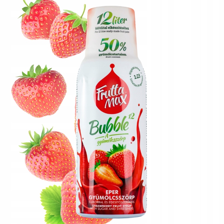 Syrop do wody koncentrat Fruttamax zestaw 4x 500 ml OWOCOWY MALINA CYTRYNA Marka Fruttamax