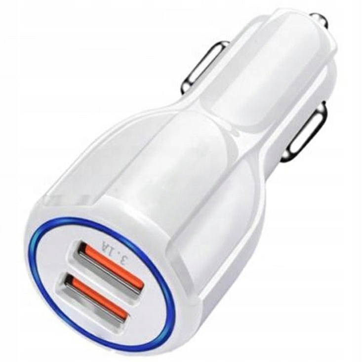 MOCNA Ładowarka samochodowa podwójna 2xUSB 3.1A