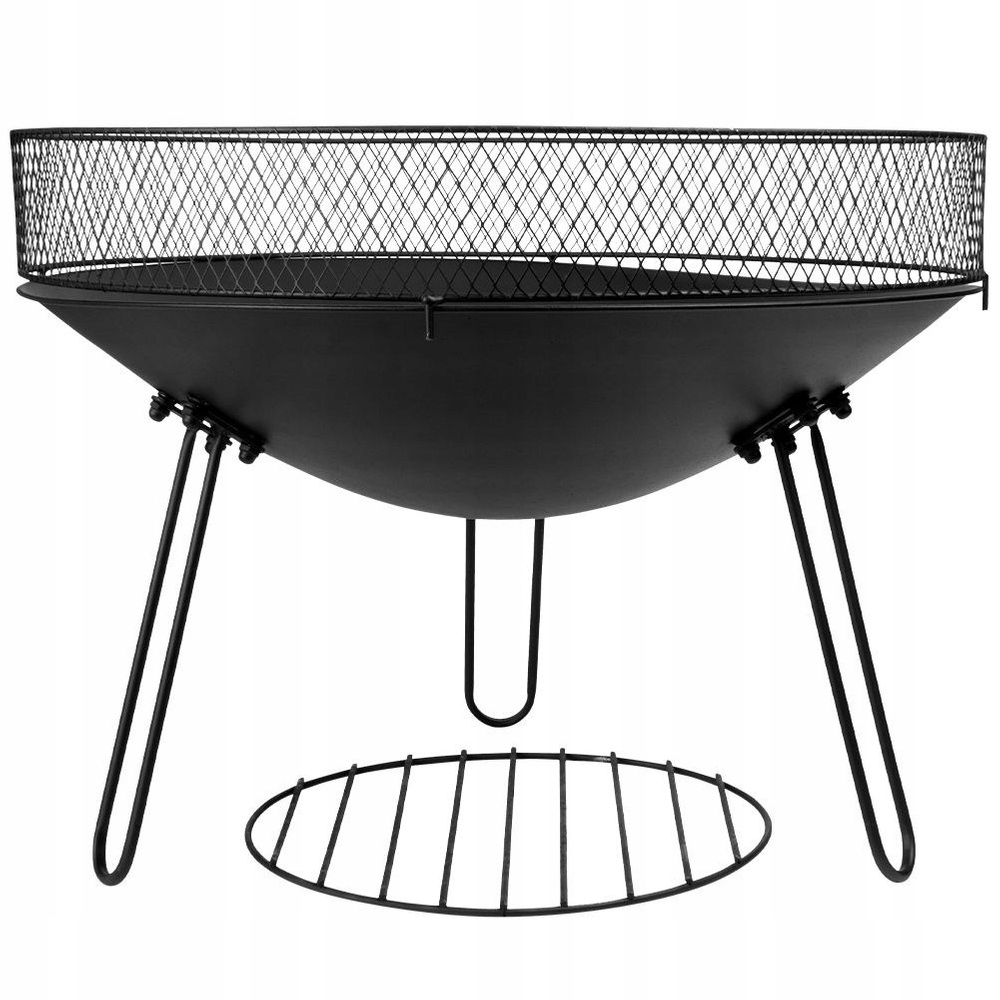 Velké zahradní Kovové Ohniště pro ohniště grilu, stojan na nohy, 60 cm