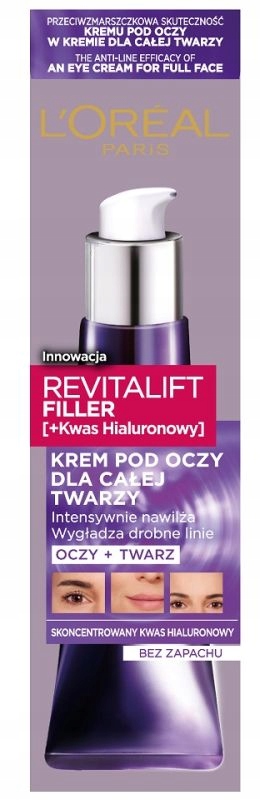 L`OREAL REVITALIFT KREM POD OCZY DLA CAŁEJ TWARZY