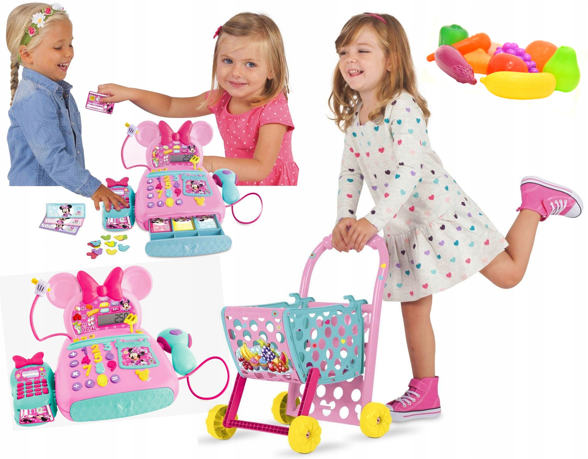 

Elektroniczna Kasa I Wózek Sklepowy Myszki Minnie