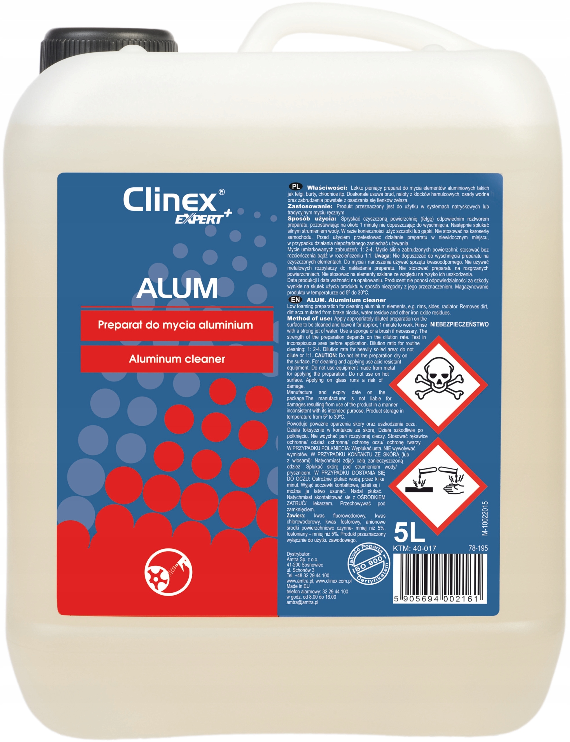 

Clinex Alum Koncentrat Do Mycia Felg 1:3 5L